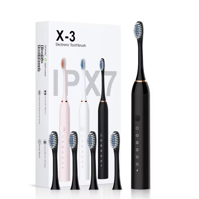 SonicClean™ – Brosse à Dents Électrique 7 Modes + Bande de Blanchiment Dentaire