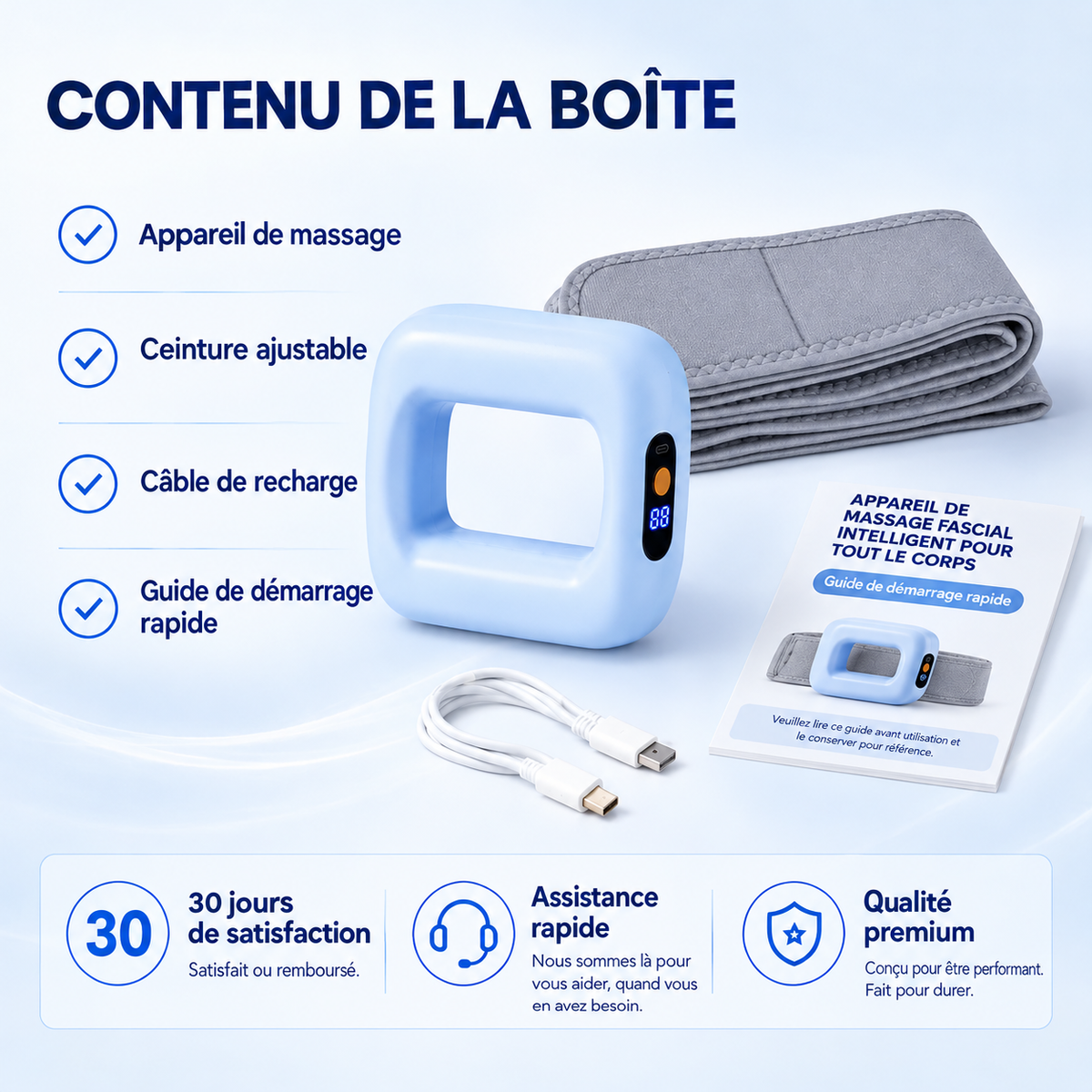VIBRATUM™ - Anneau abdominal vibrant pour une routine silhouette à domicile.