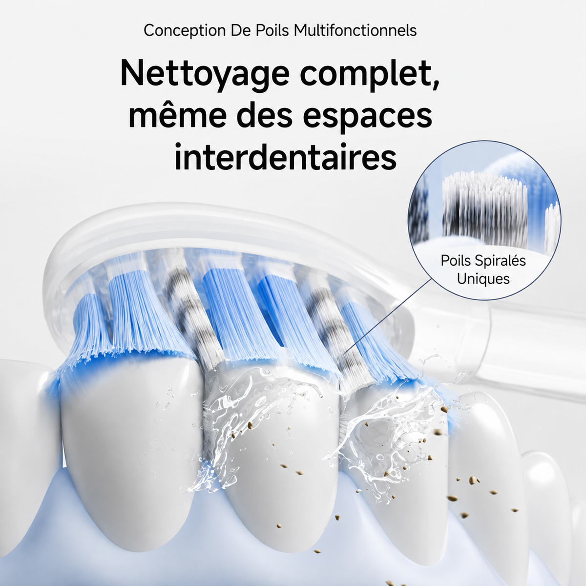 SonicClean™ – Brosse à Dents Électrique 7 Modes + Bande de Blanchiment Dentaire