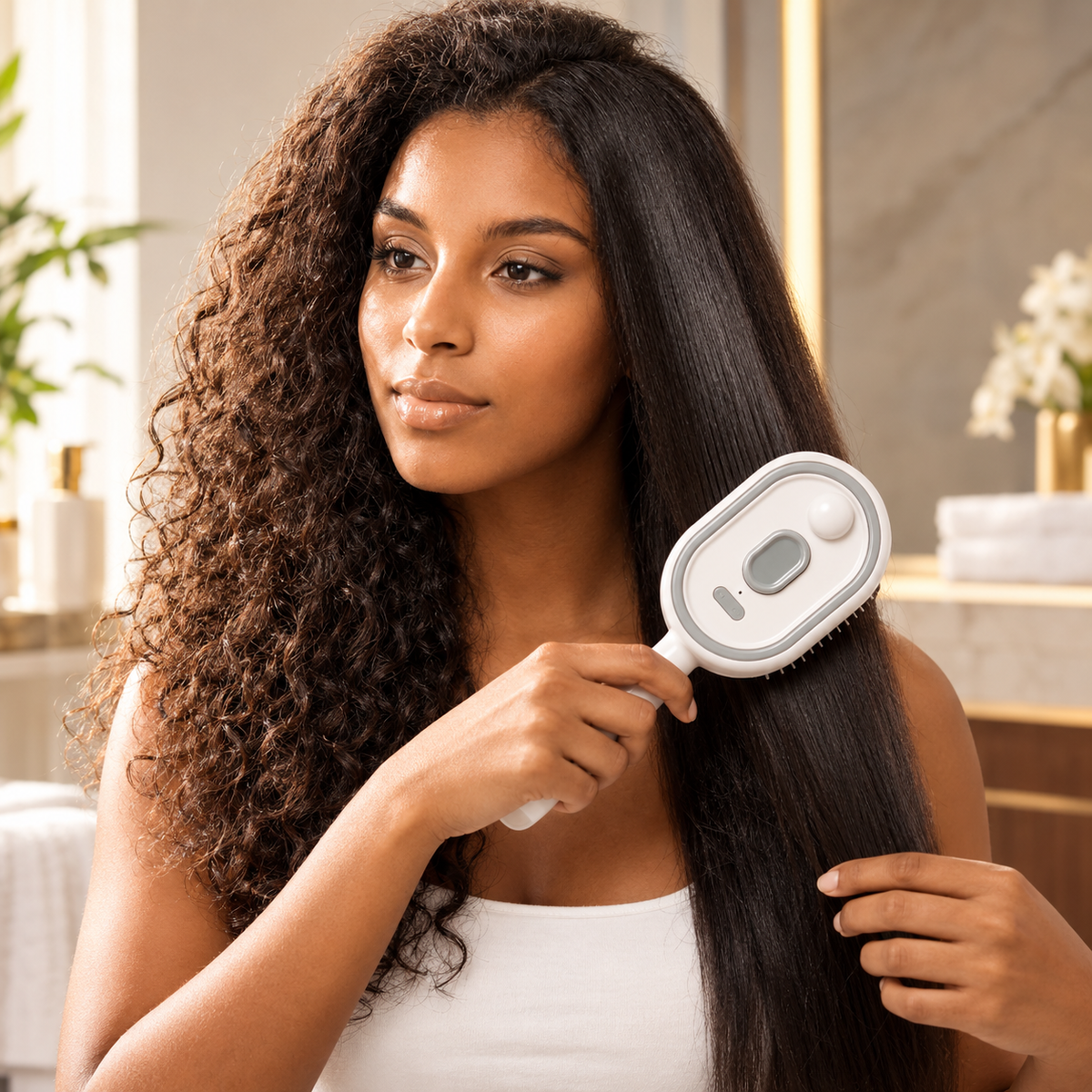 Velora Hair™ – Brosse Démêlante & Massage du Cuir Chevelu