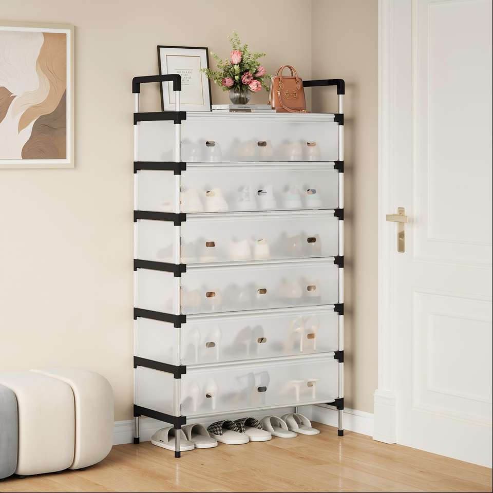 Meuble de Rangement à 6 Niveaux pour Chaussures