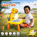 Table de Projection Peinture Girafe avec Musique